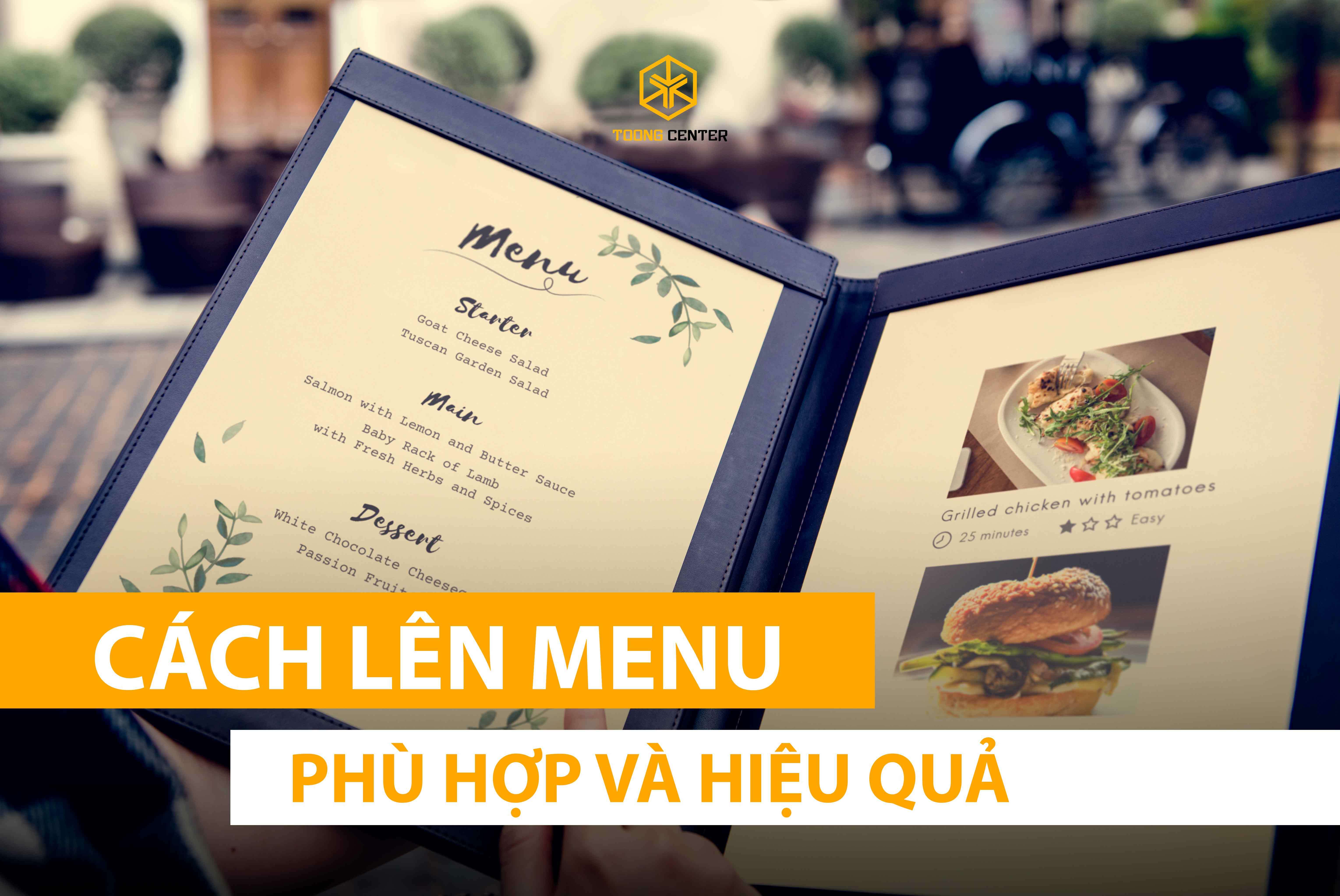 Cách lên menu cho quán cà phê phù hợp và hiệu quả